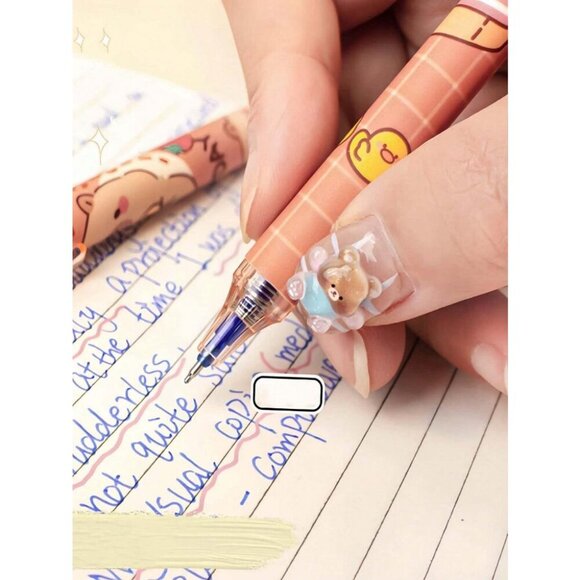 1pc/3pcs/6pcs/Box Erasable Click Pens Assorted Color And Creative Design - Picture 7 of 11